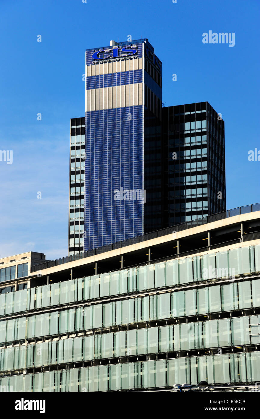 Moderno edificio di uffici, Manchester, Inghilterra, Europa Foto Stock