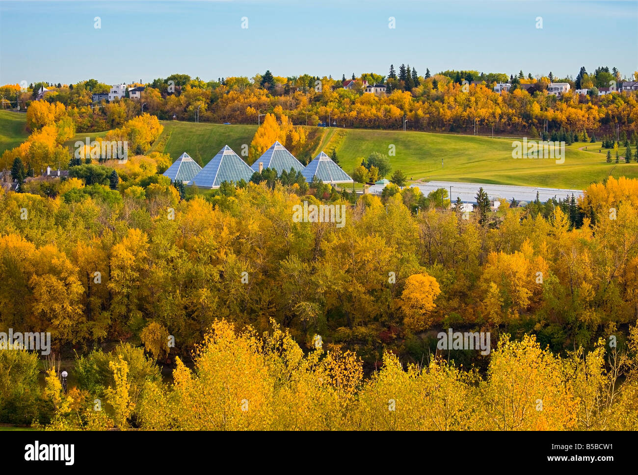 Muttart Conservatory di Edmonton, Alberta, Canada Foto Stock