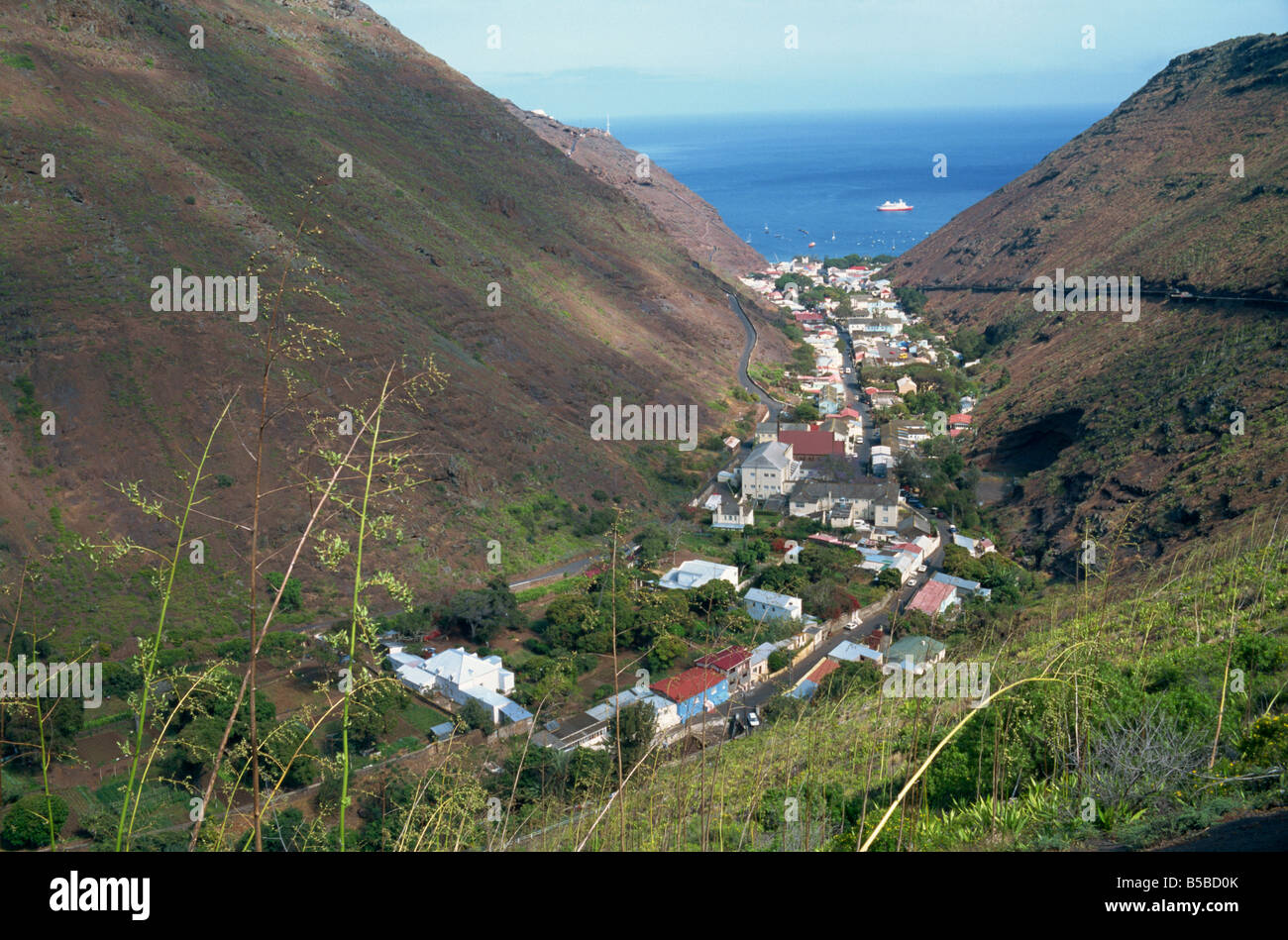 Veduta aerea Jamestown St Helena Mid Atlantic G Renner Foto Stock