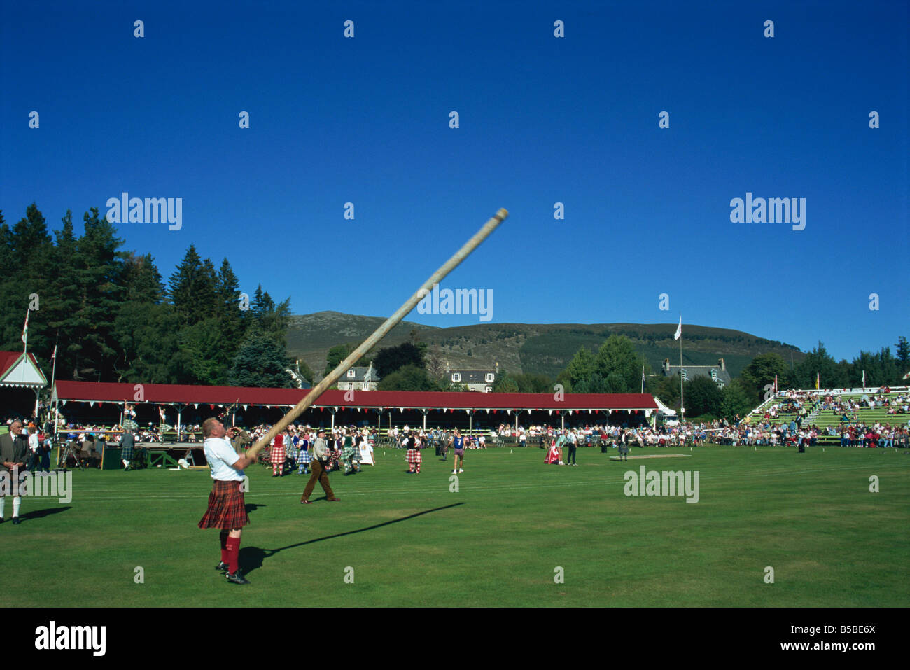 Royal Highland Games, Braemar, Grampian, Scozia, Europa Foto Stock
