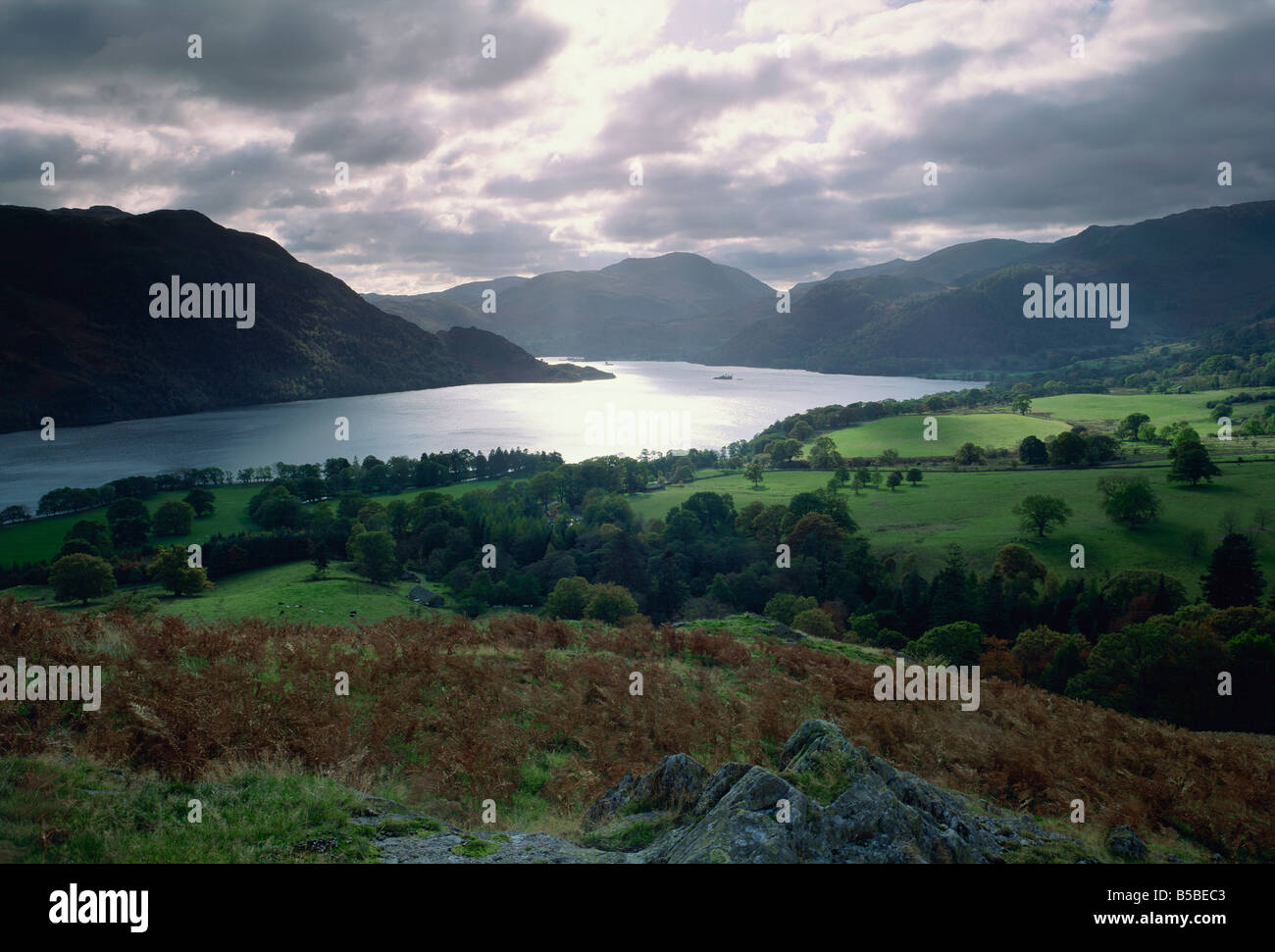 Ullswater, Parco Nazionale del Distretto dei Laghi, Cumbria, Inghilterra, Europa Foto Stock