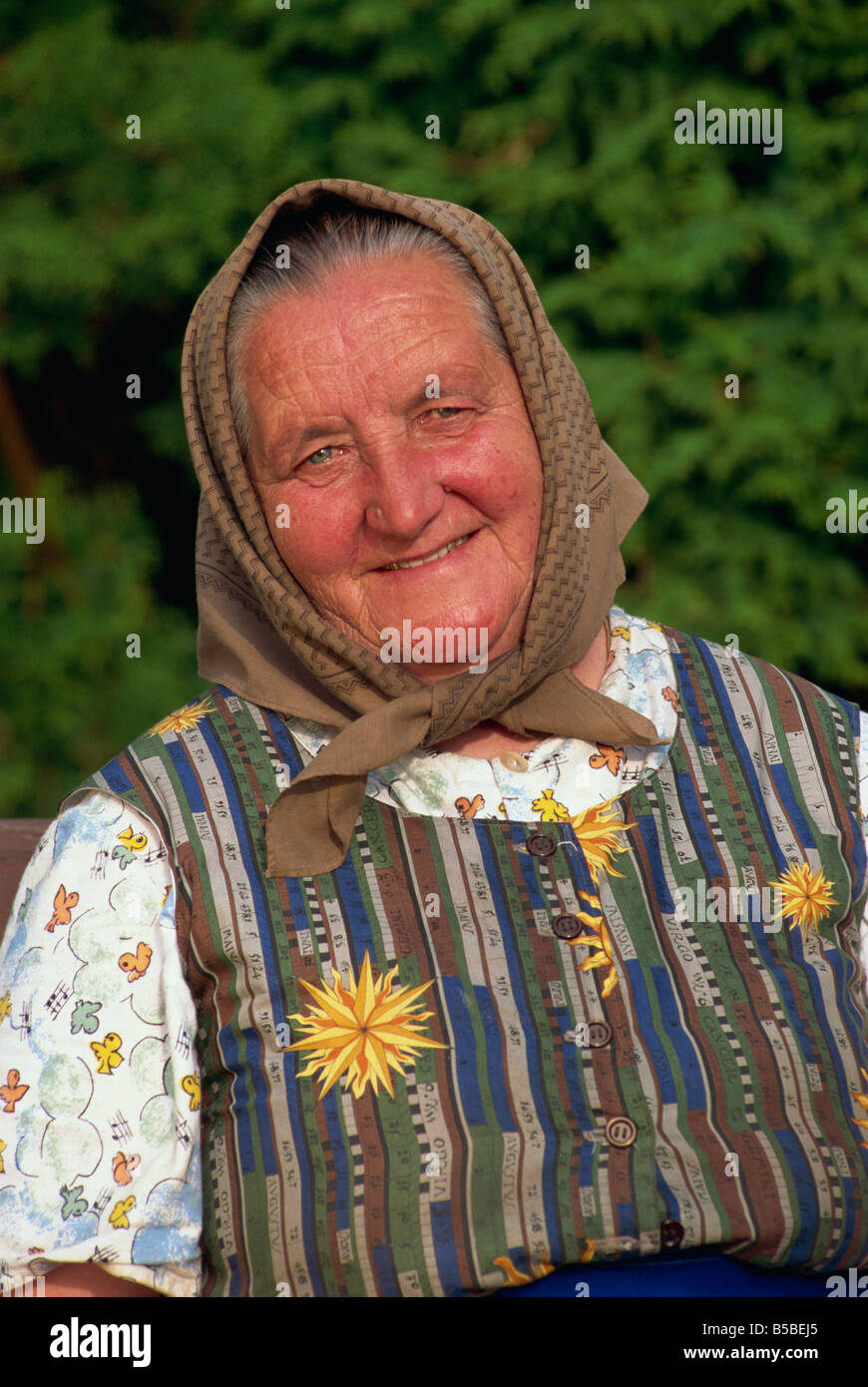 Vecchia donna Spis, vicino a Spisska Nova Ves, Slovacchia, Europa Foto Stock