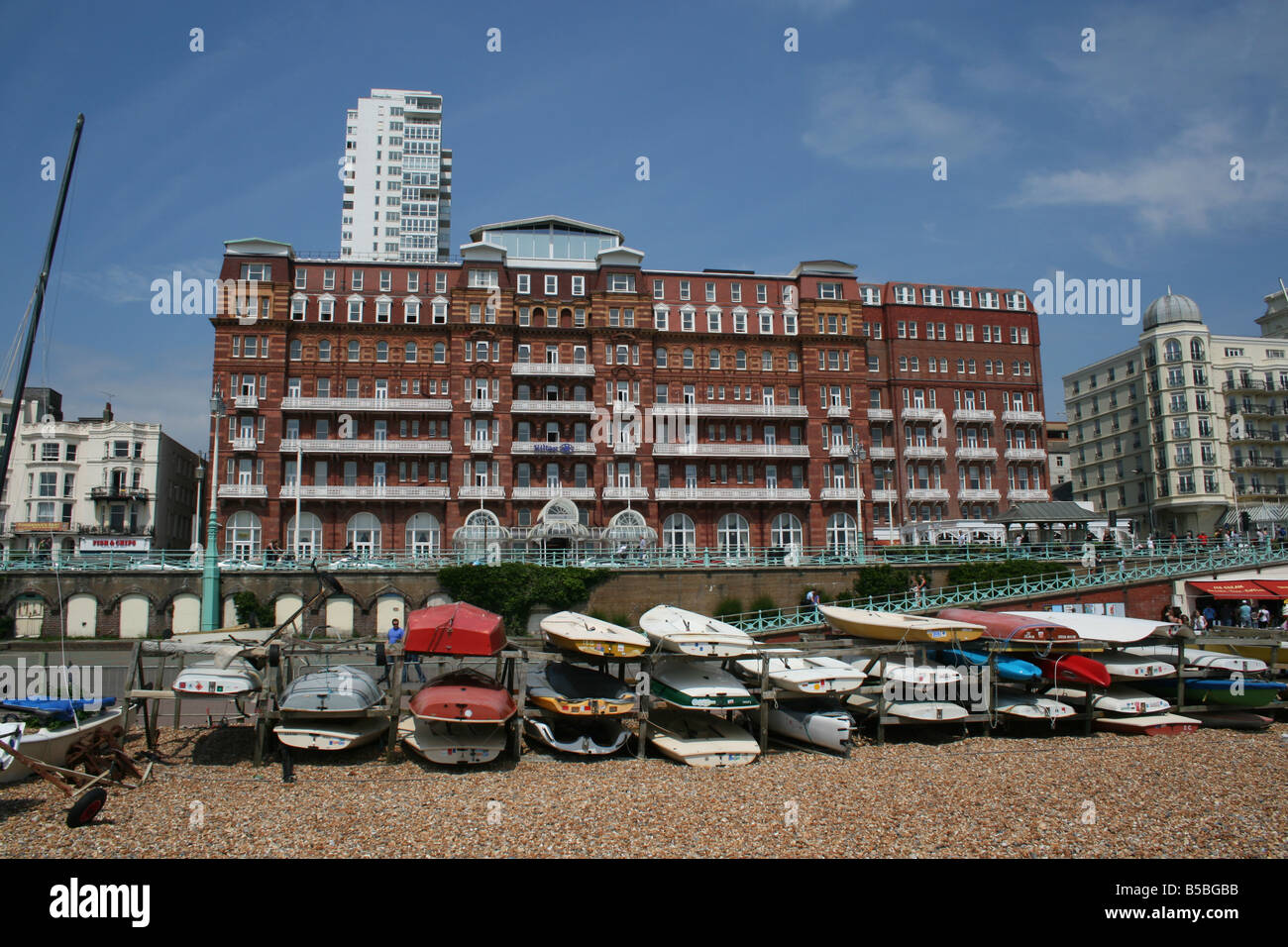 Hotel Metropole sul lungomare di Brighton. Foto Stock