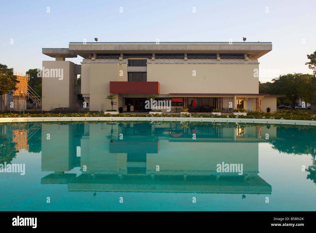 Il Waterdome progettato dall architetto Frank Lloyd Wright a Florida Southern College in Lakeland Florida Foto Stock