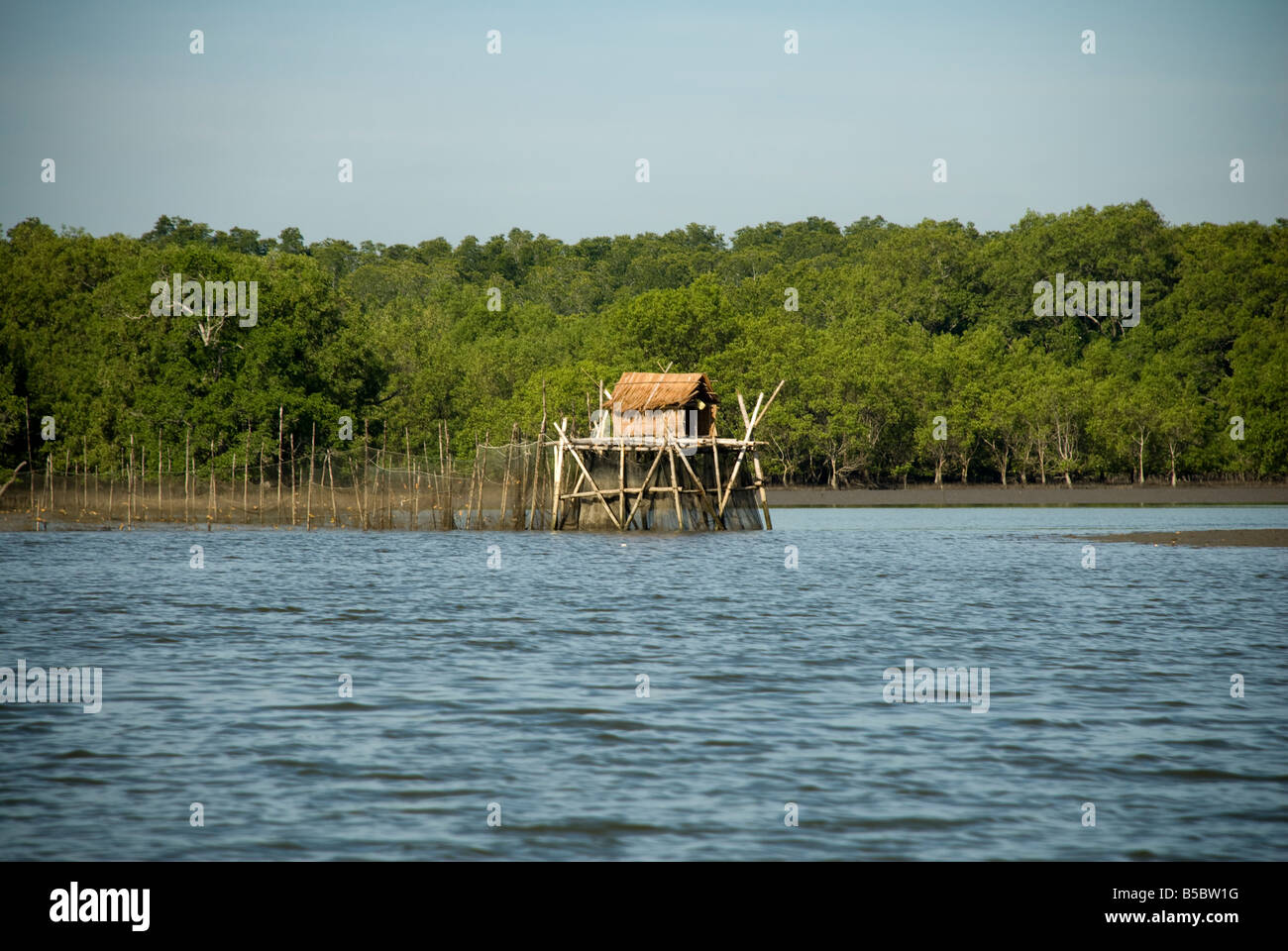 Mare tradizionali trappole di pesca Foto Stock