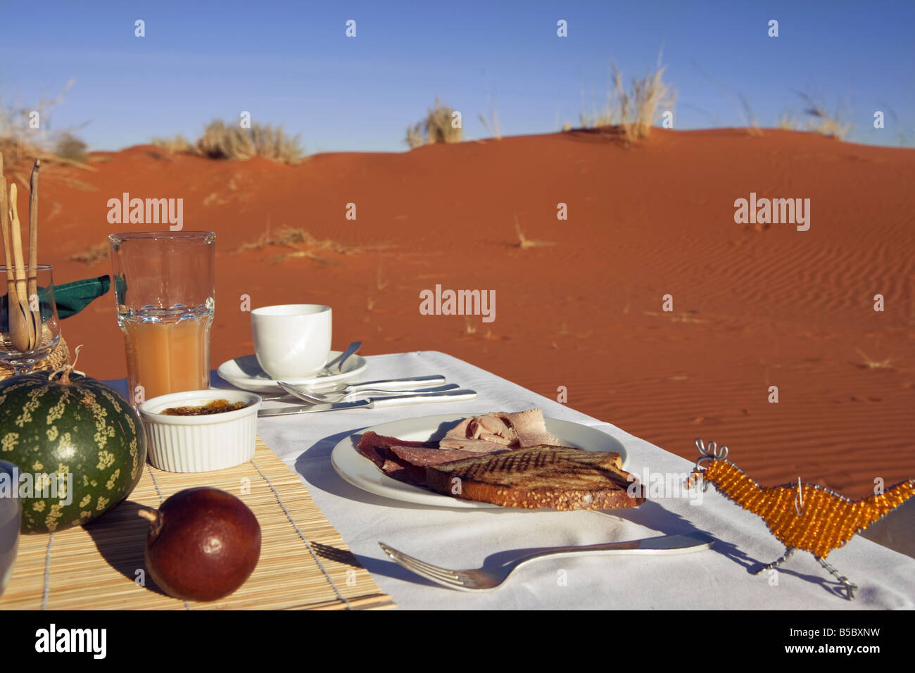 Namib Namibia colazione safari di lusso costoso Foto Stock