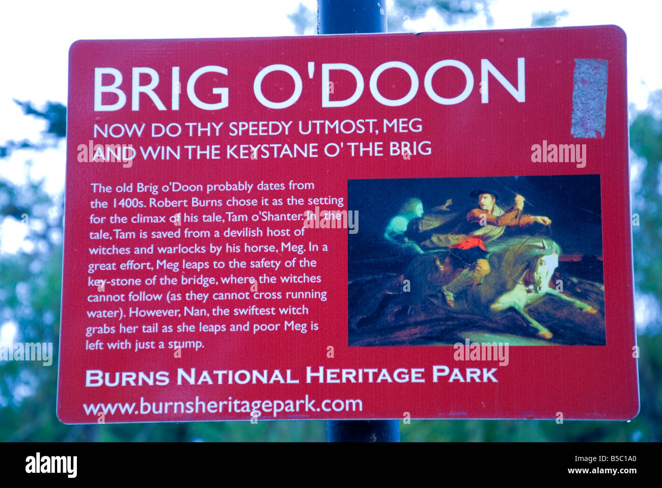 Brig O'Doon Visitor Information Alloway Foto Stock