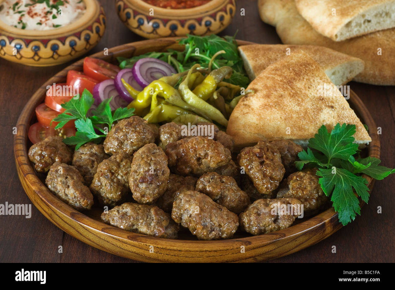 Cevapcici Sud est Europa cibo Foto Stock
