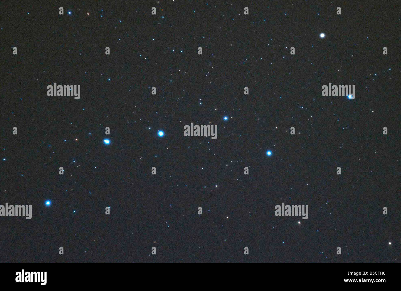 L'aratro o Big Dipper -- le sette stelle più luminose nella costellazione dell'Orsa Maggiore, il grande orso. Foto Stock