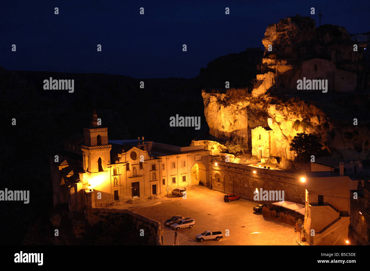 La chiesa barocca di San Pietro Caveoso Matero Puglia Italia Foto Stock