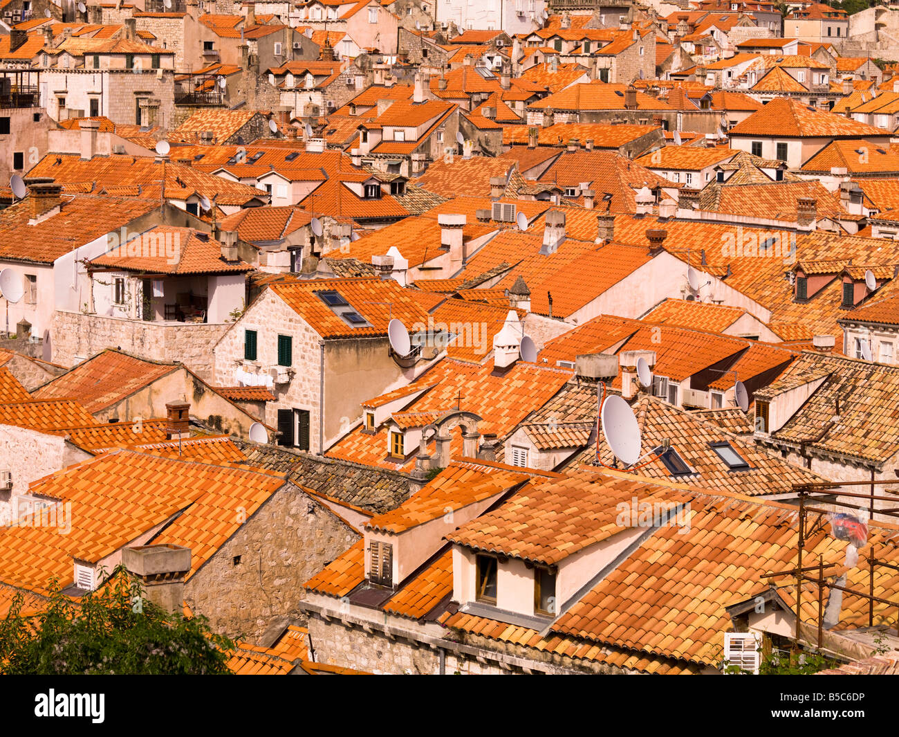 Tetti, Dubrovnik, Croazia Foto Stock