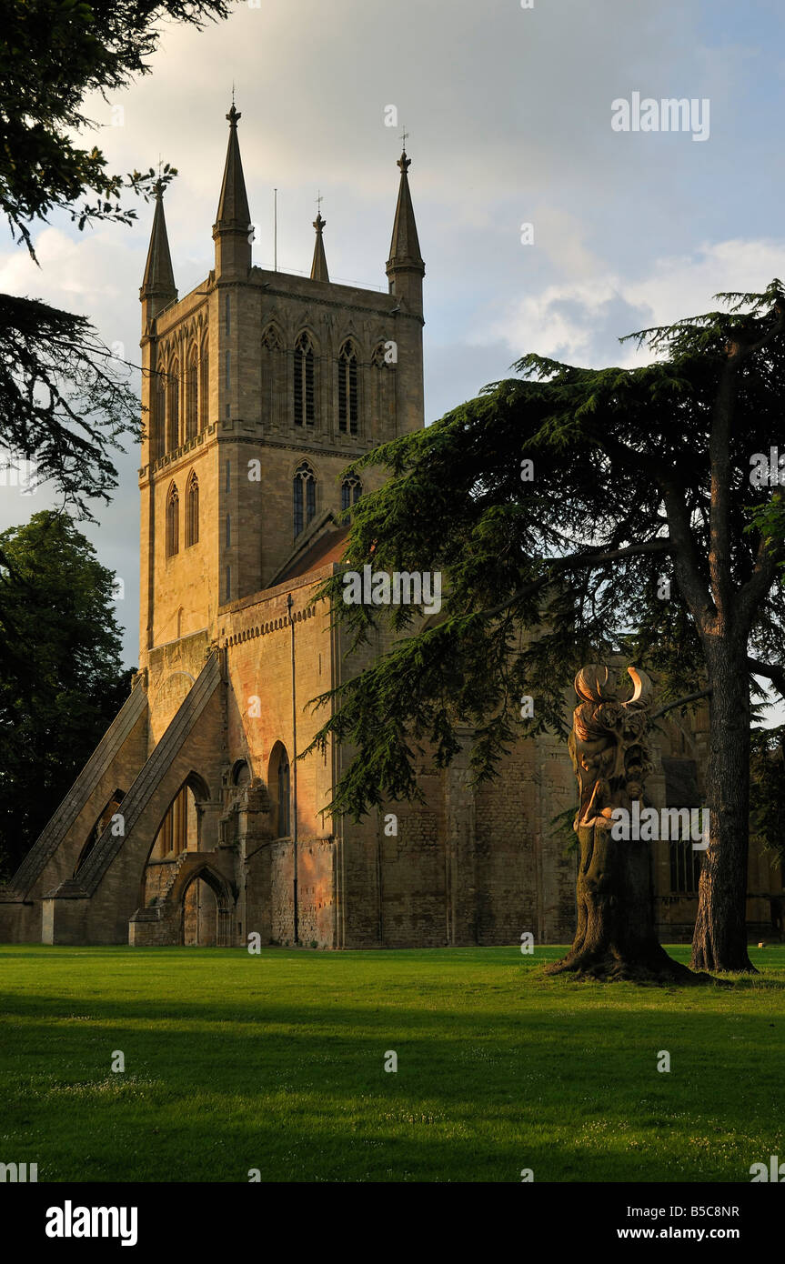 Chiesa abbaziale di Santa Croce Pershore Foto Stock