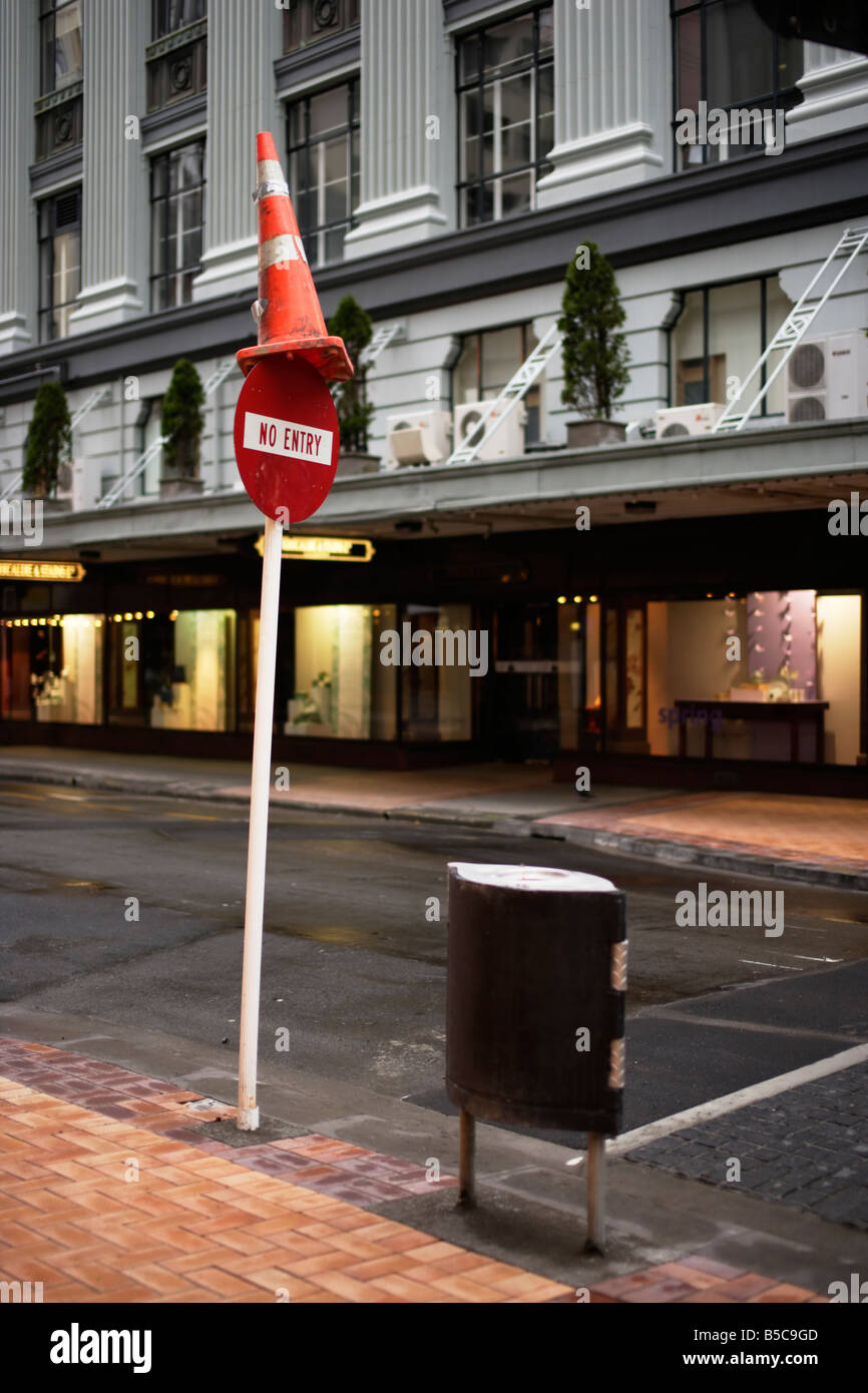 Lambton Quay Wellington Nuova Zelanda Foto Stock