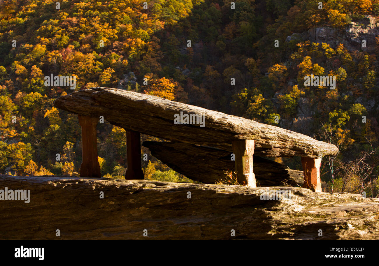 Jefferson Rock in harpers Ferry National Historical Park, harpers Ferry, West Virginia. Foto Stock