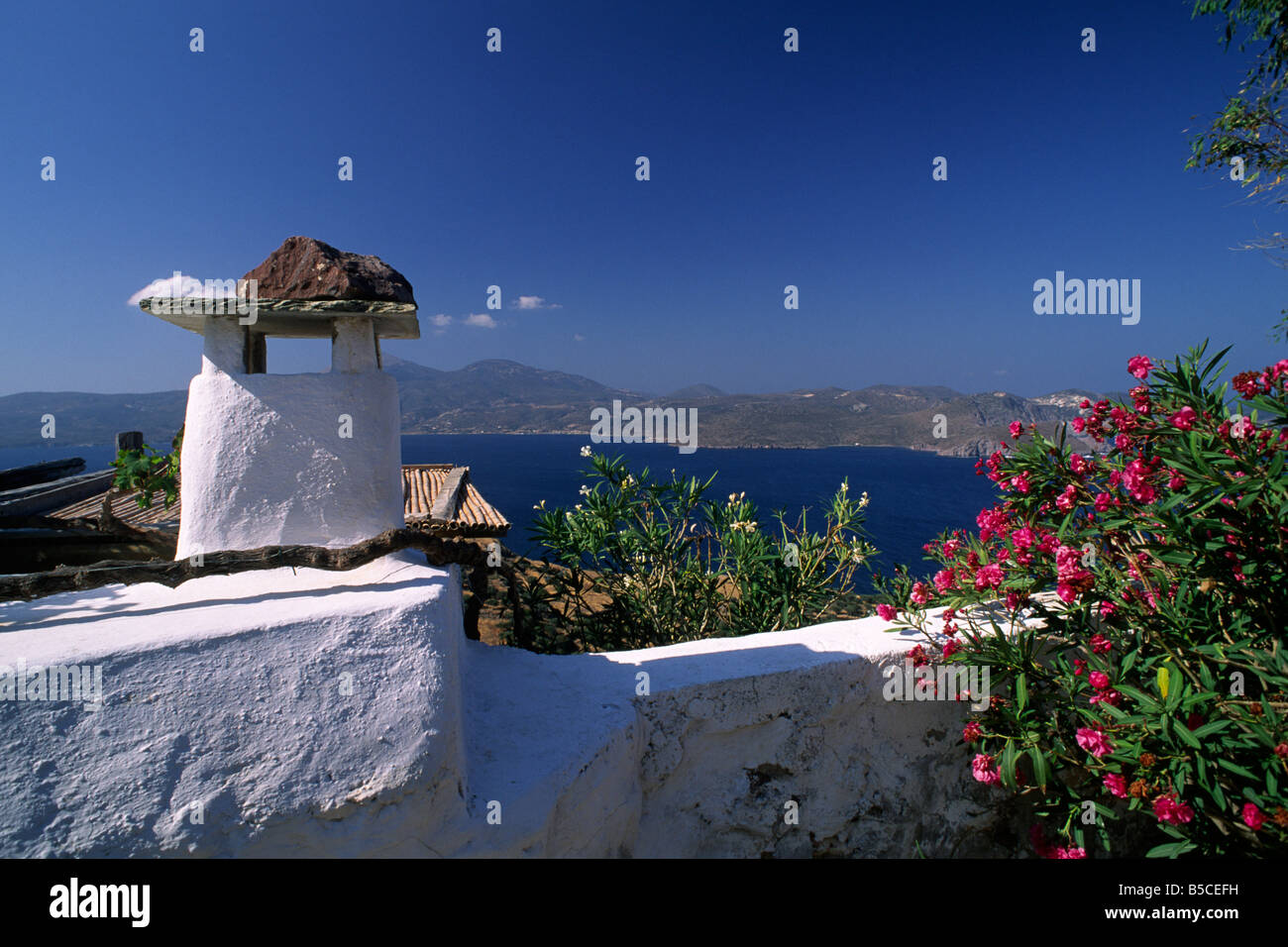 Grecia, Isole Cicladi, Milos, Plaka Foto Stock