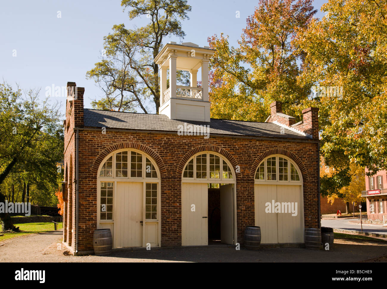 L'esterno dell 'John Brown's Fort' al harpers Ferry, West Virginia. Foto Stock