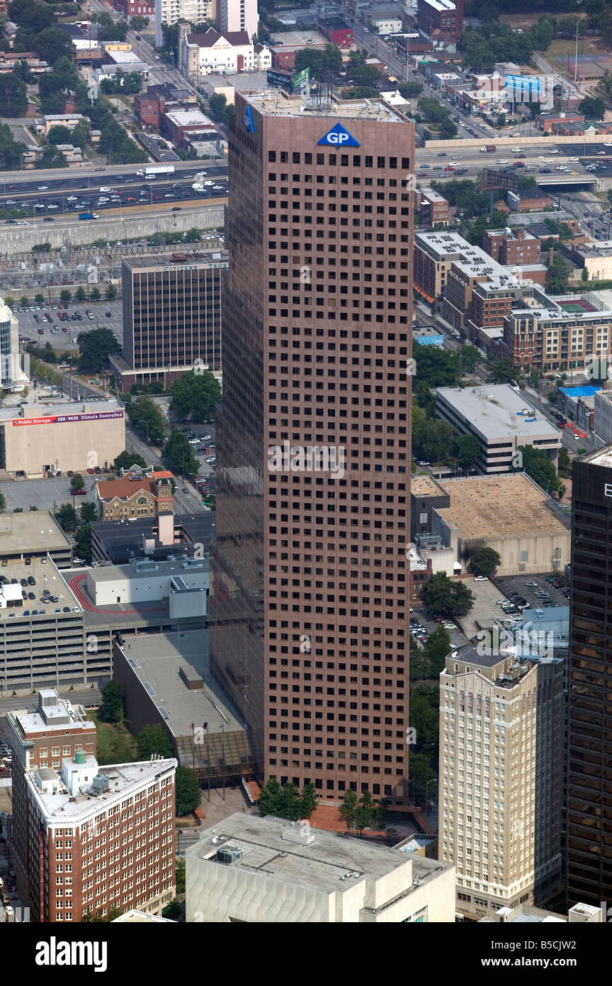 Vista aerea sopra la Georgia Pacific Tower Atlanta in Georgia Foto Stock