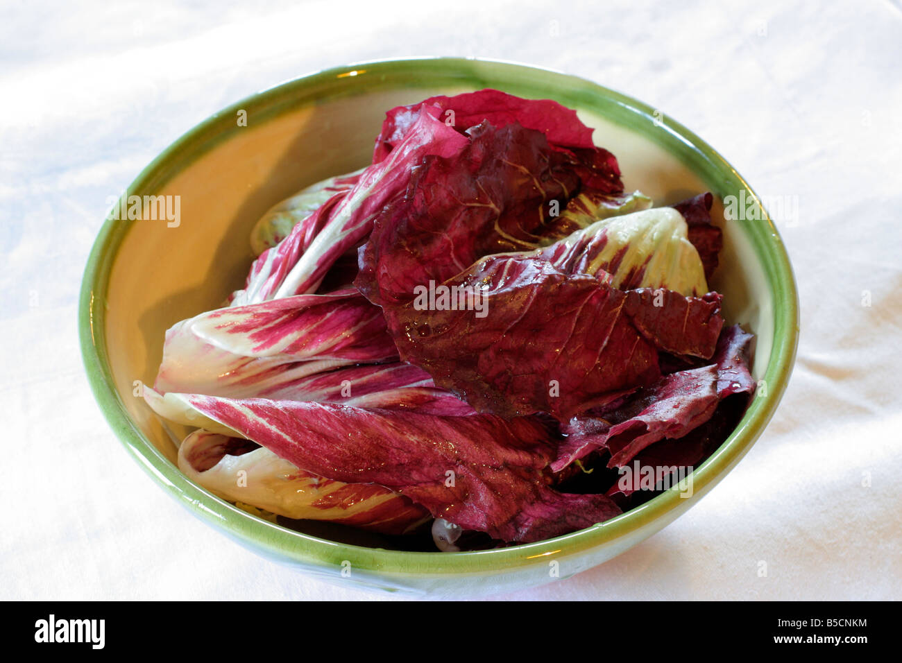 Cicoria PALLA ROSSA foglie rosse e cavolo cinese un chilo SB rendono deliziose insalate di autunno Foto Stock