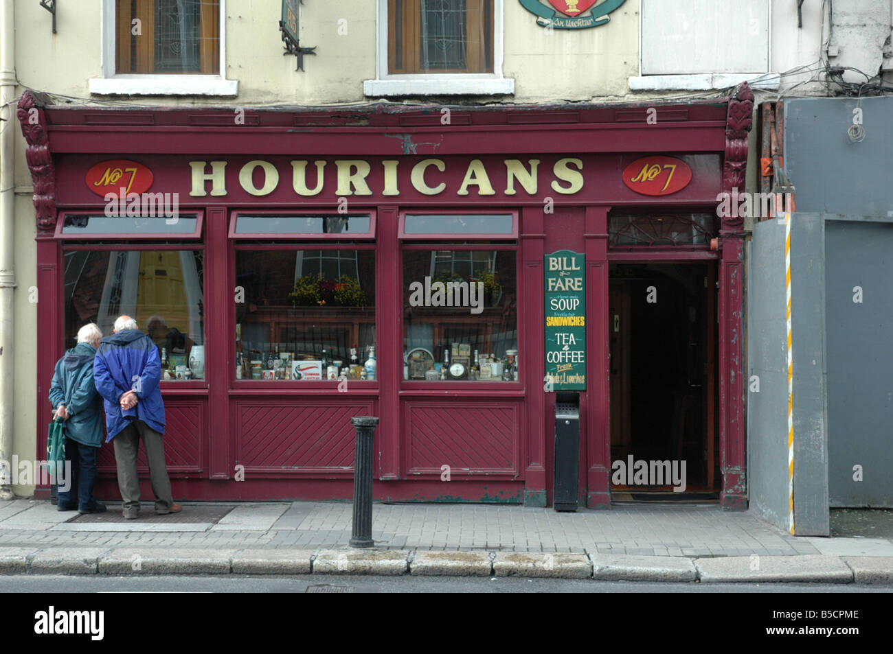 Pub Houricaans Dublino Irlanda Foto Stock