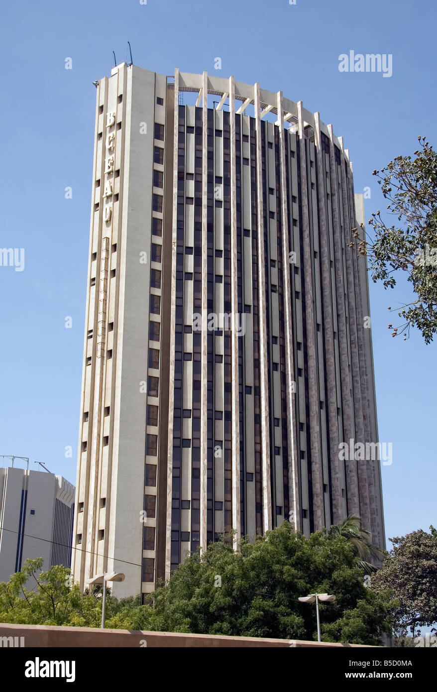La sede centrale della Banca centrale degli Stati dell Africa Occidentale (BCEAO) Dakar in Senegal Foto Stock