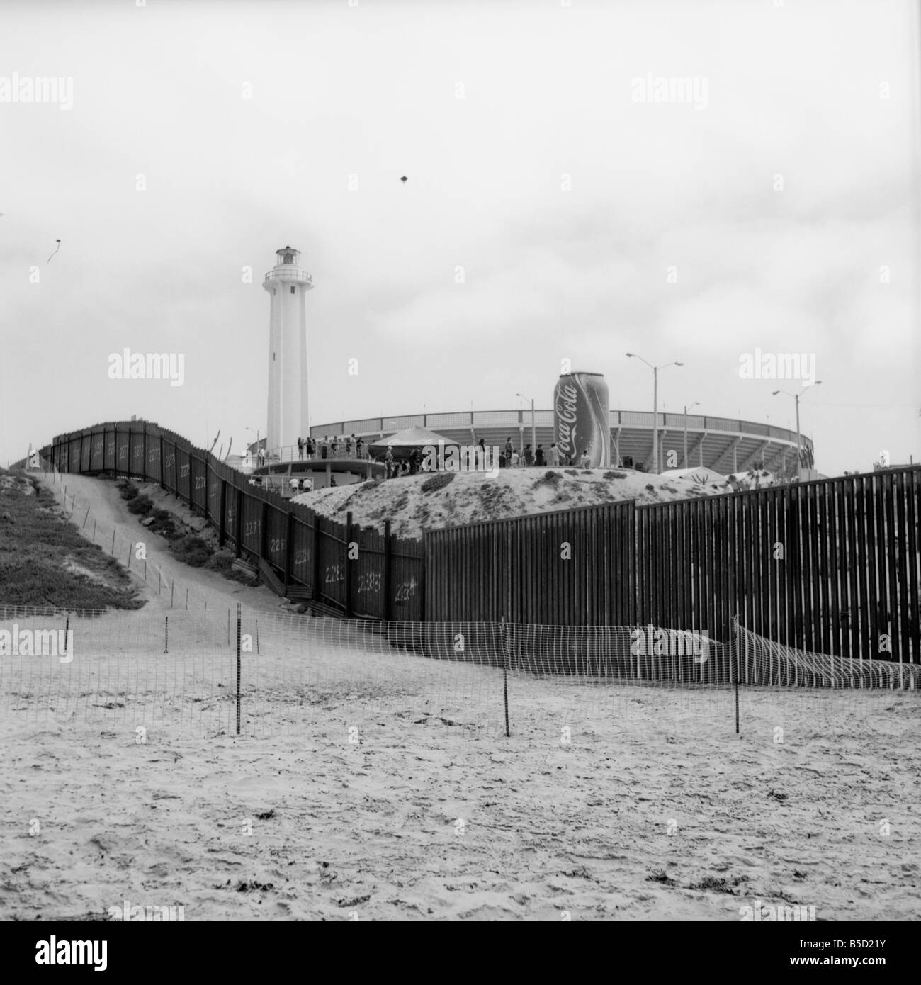 Una vista di un arena, Plaza de Tores monumentale, in Tijuana al campo di confine del parco statale nella California Meridionale. Foto Stock