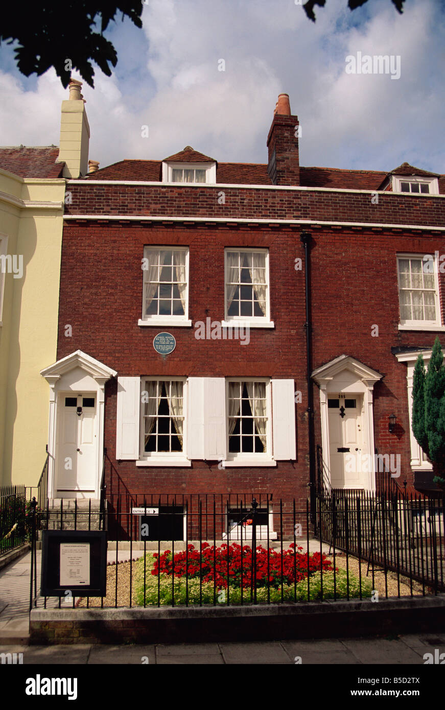 Charles Dickens Birthplace apos Portsmouth Hampshire REGNO UNITO J Brooks Foto Stock