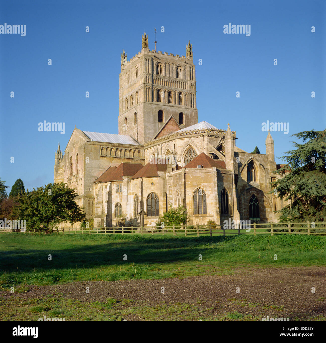 Tewkesbury Abbey Tewkesbury Gloucestershire England UK D Hunter Foto Stock