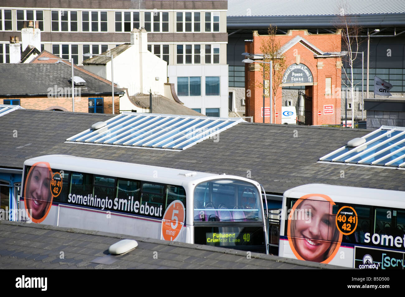 Sheffield il trasporto passeggeri interscambio, South Yorkshire, Inghilterra,Gran Bretagna,UK,GB Foto Stock