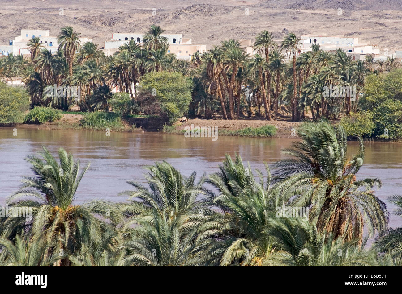 L' oasi di Sesibi, fondata nel XVIII dinastia, terza Cataratta del Nilo, la Nubia, Sudan, Africa Foto Stock