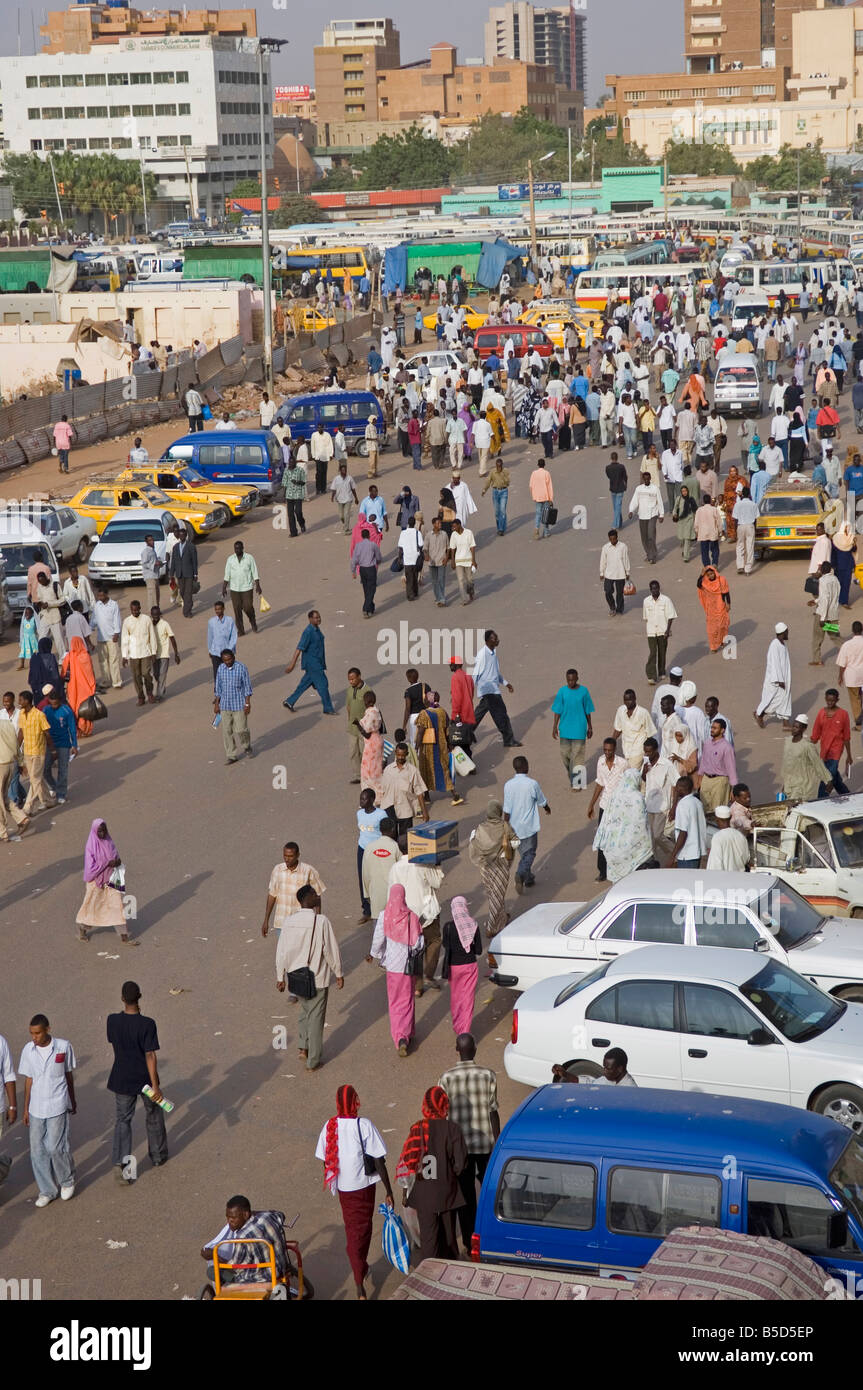 Grande Moschea area, Khartoum, Sudan, Africa Foto Stock