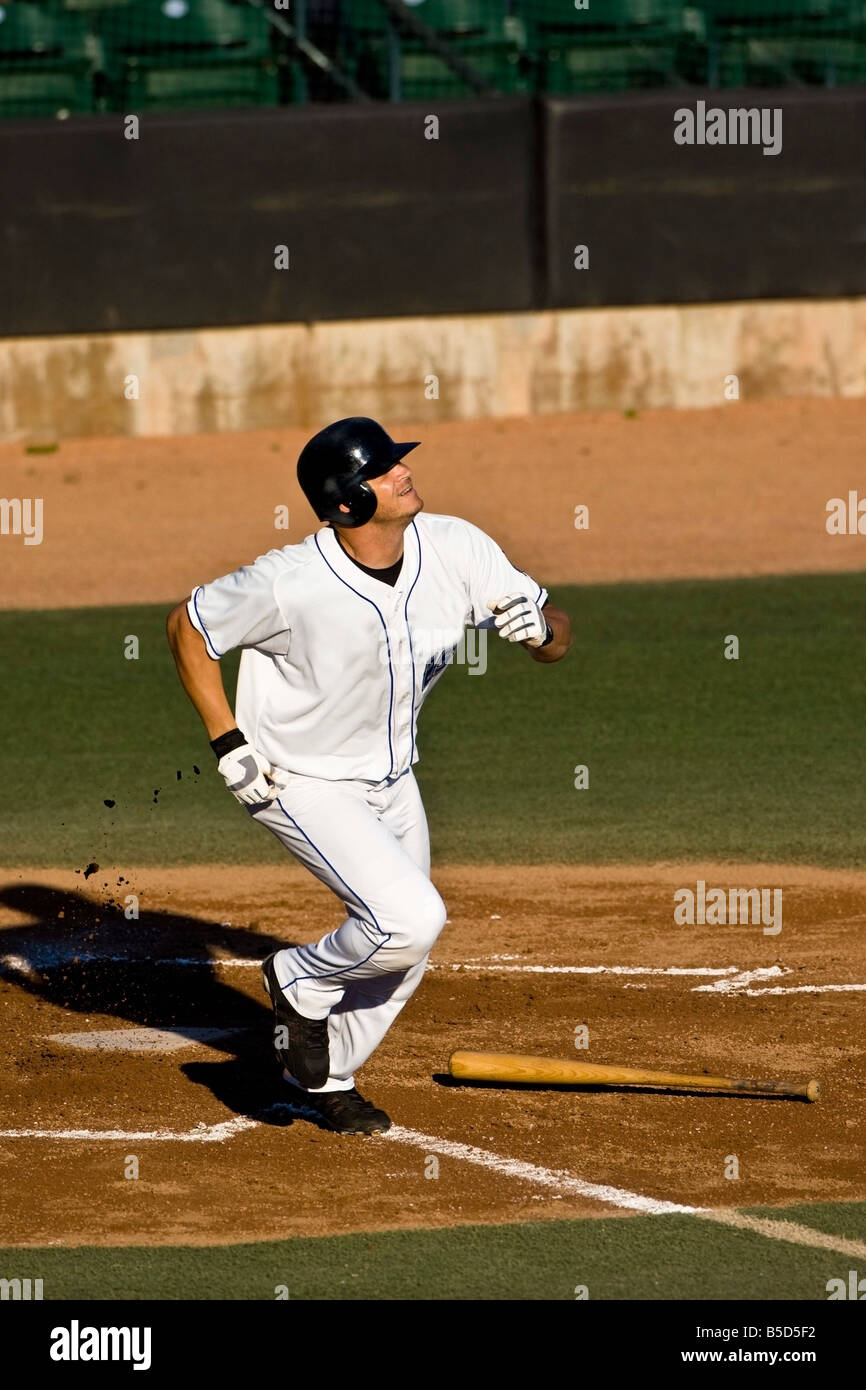 Giocatore di baseball in esecuzione Foto Stock