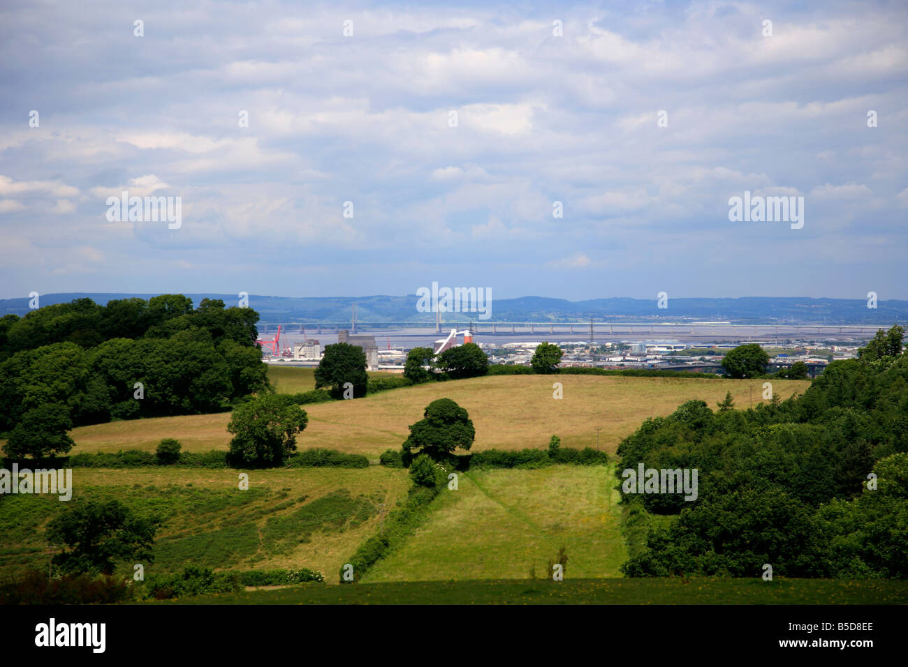 Paesaggio del Canale di Bristol contea di Bristol England Regno Unito Foto Stock