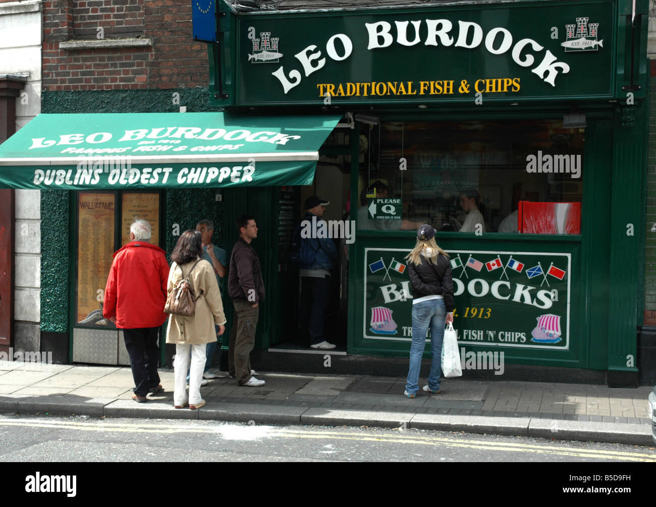 Leo Bardana's Fish Shop Dublino Irlanda Foto Stock