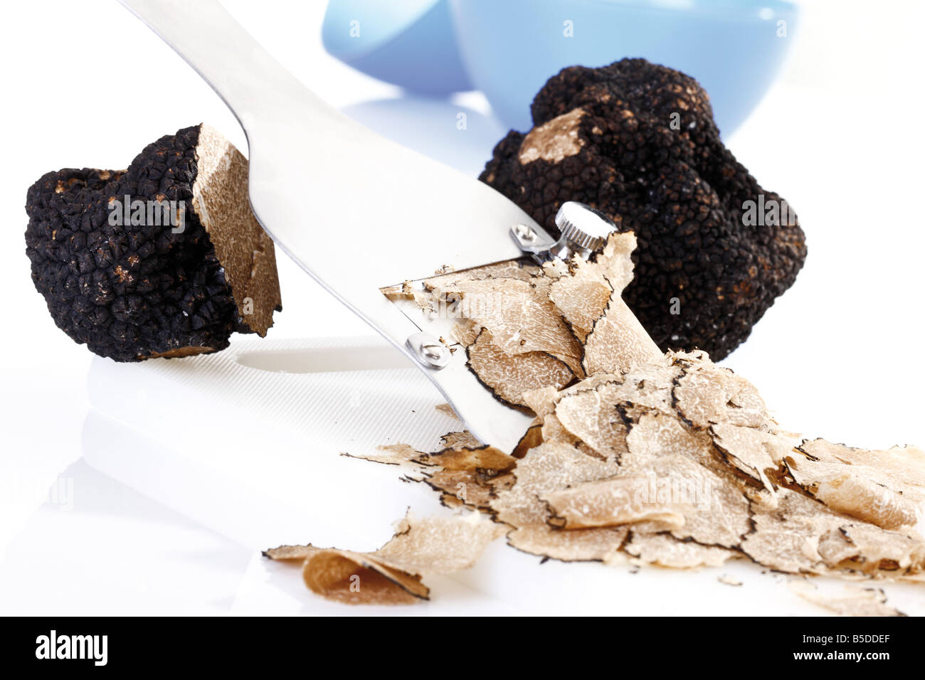 Il tartufo nero tagliato, close-up Foto Stock