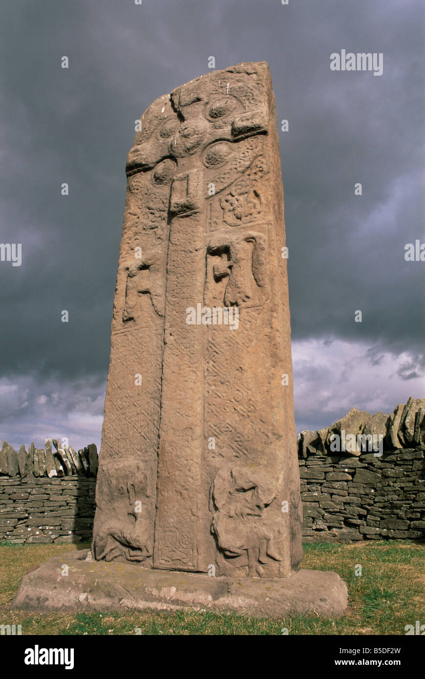 Dei primi Cristiani Pictish croce, Aberlemno, Angus, Scozia, Europa Foto Stock