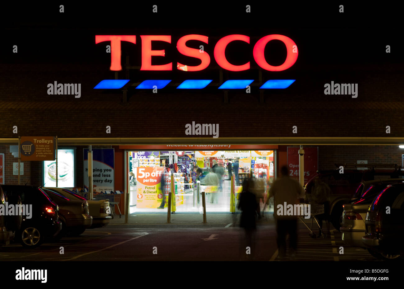 Negozio Tesco - Aylesbury - Buckinghamshire Foto Stock
