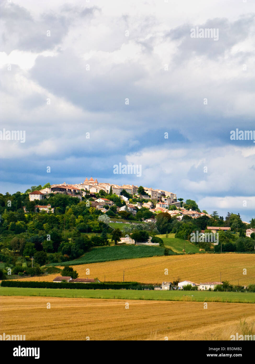 La bastide città di Lauzerte in Tarn et Garonne, Francia, Europa Foto Stock