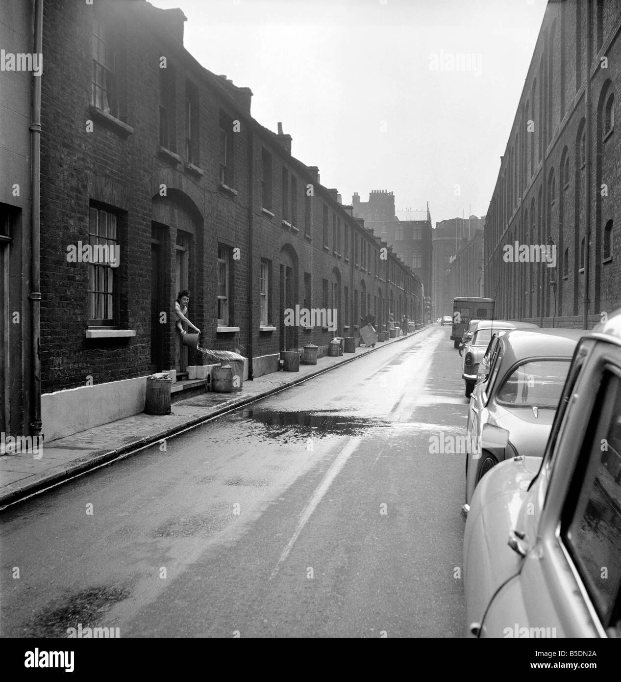 Jack lo Squartatore: il luogo del delitto di Jack's vittime in Whitechapel di Londra. 1965 Foto Stock