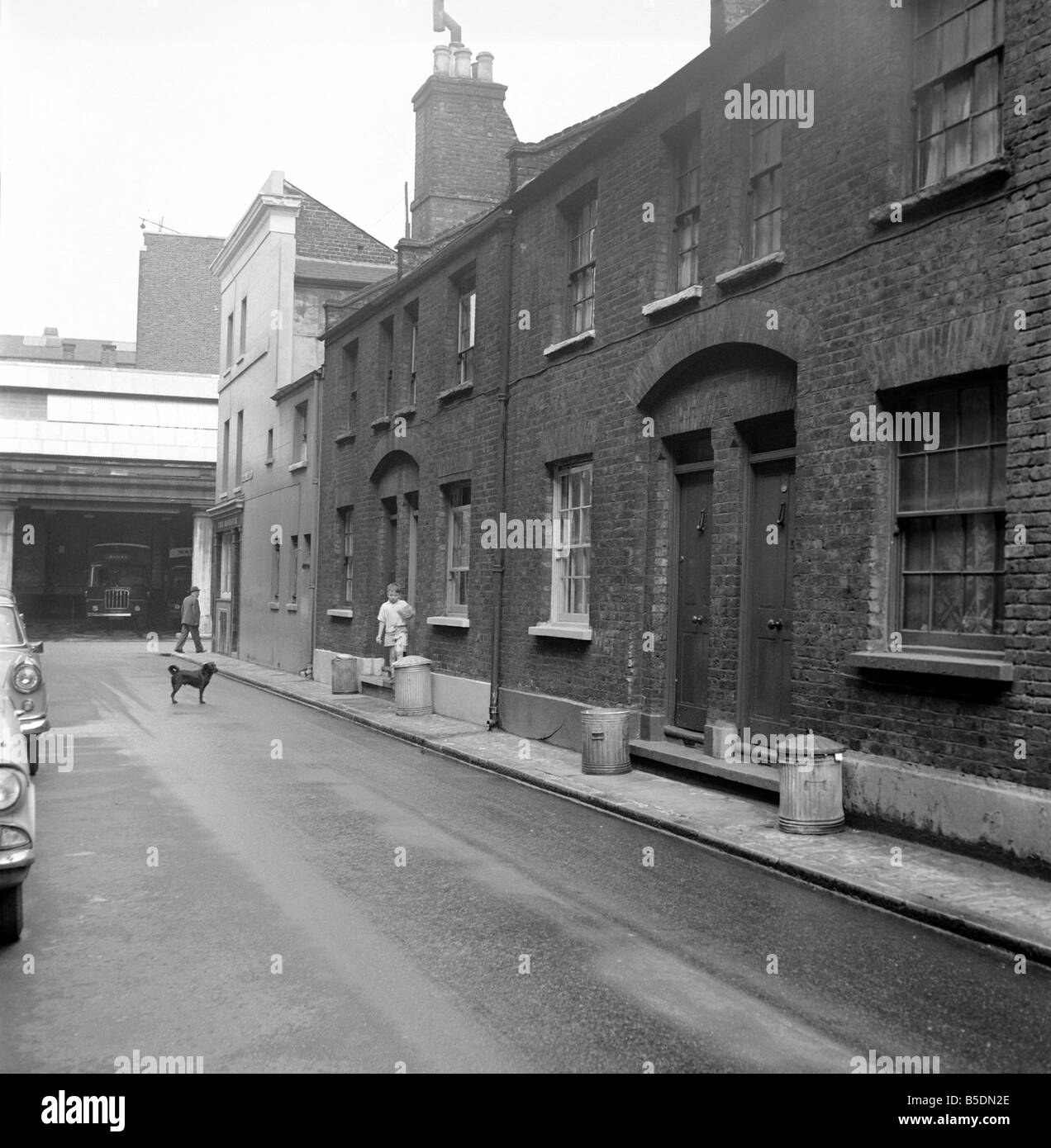Jack lo Squartatore: il luogo del delitto di Jack's vittime in Whitechapel di Londra. 1965 Foto Stock