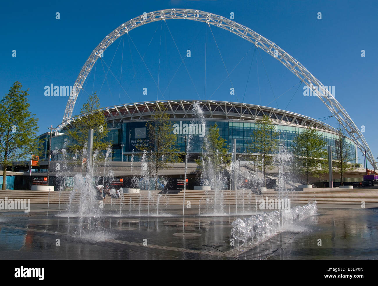 Nuovo stadio di Wembley a Londra, Inghilterra, Europa Foto Stock