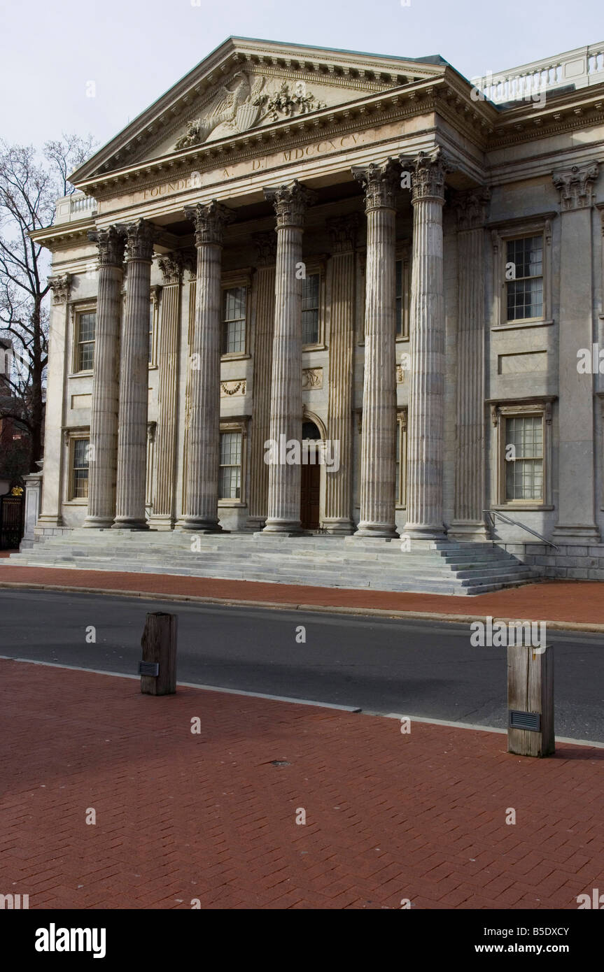 Prima Banca degli Stati Uniti, Philadelphia, Pennsylvania, USA, America del Nord Foto Stock