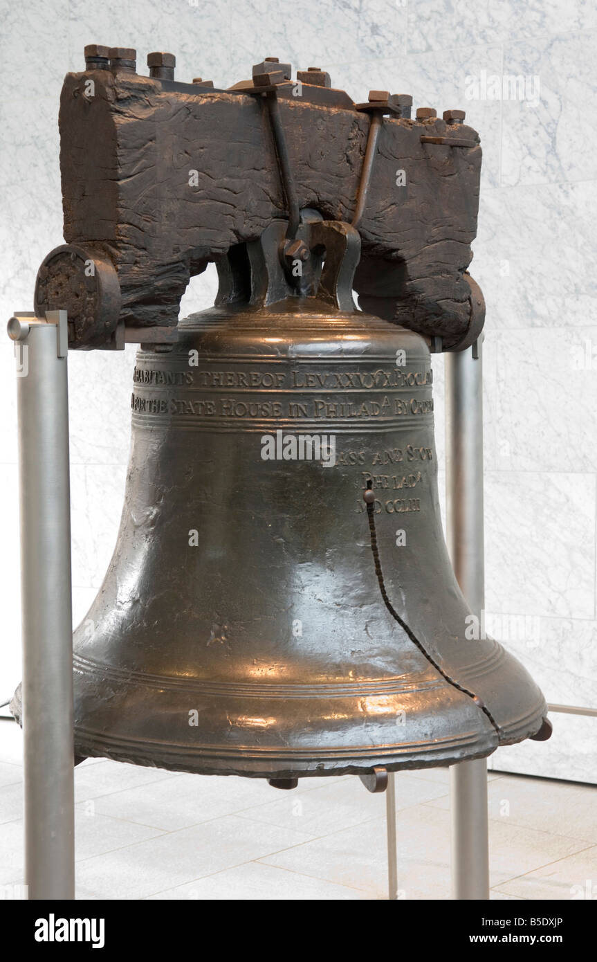 La Liberty Bell rang, Philadelphia, Pennsylvania, STATI UNITI D'AMERICA Foto Stock