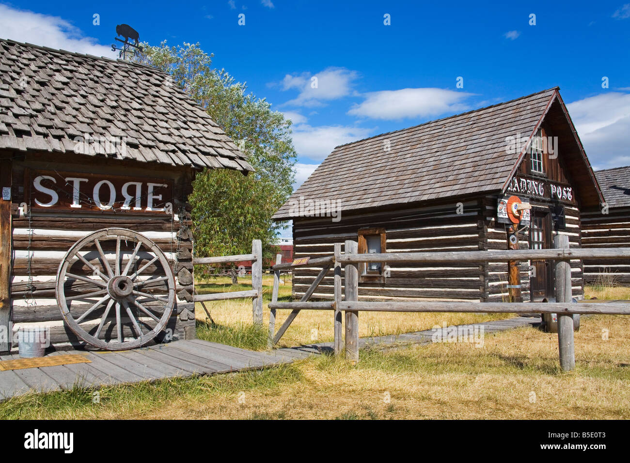 Quattro Venti Trading Post, Sant Ignazio, Regione di Missoula, Montana, USA, America del Nord Foto Stock