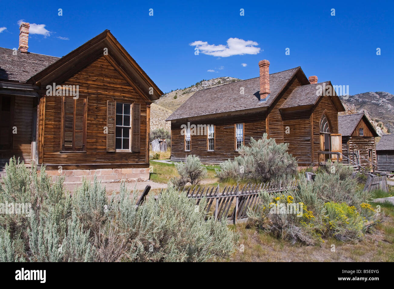 Stato di Bannack Park città fantasma, Dillon, Montana, USA, America del Nord Foto Stock