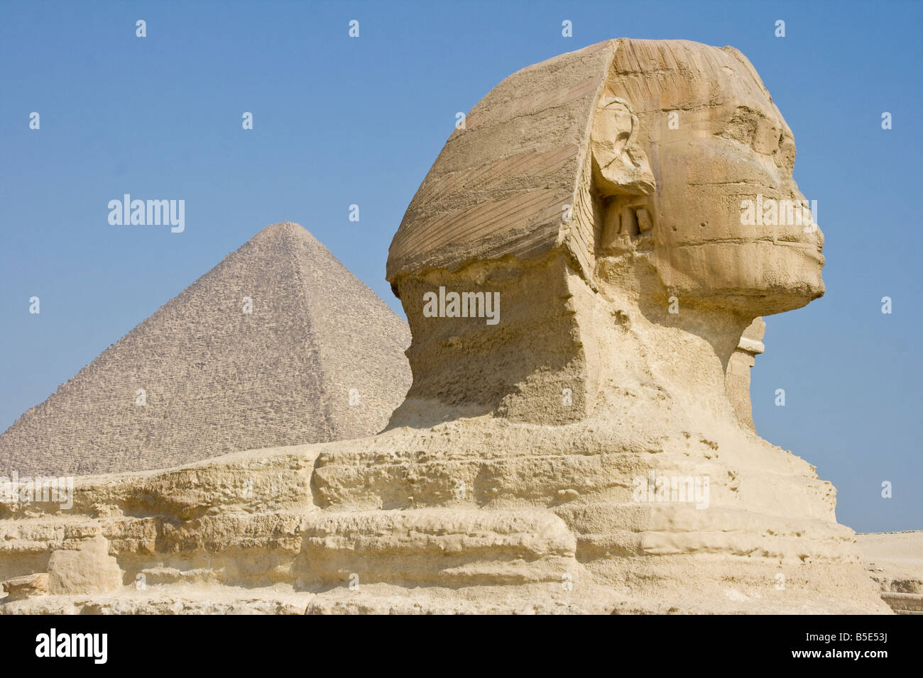 La Sfinge di Giza in Il Cairo Egitto Foto Stock