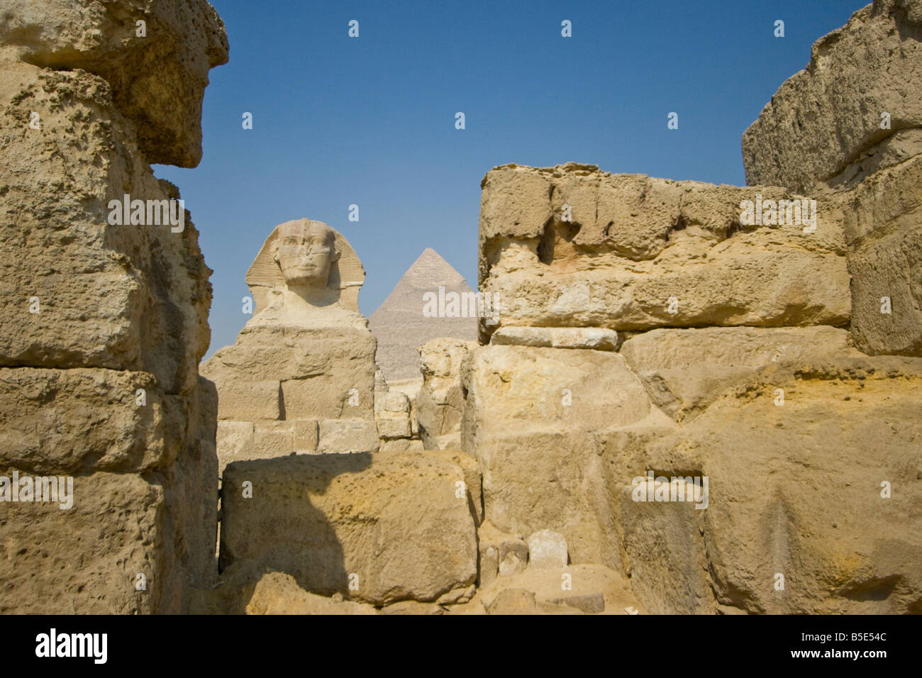 La Sfinge di Giza in Il Cairo Egitto Foto Stock