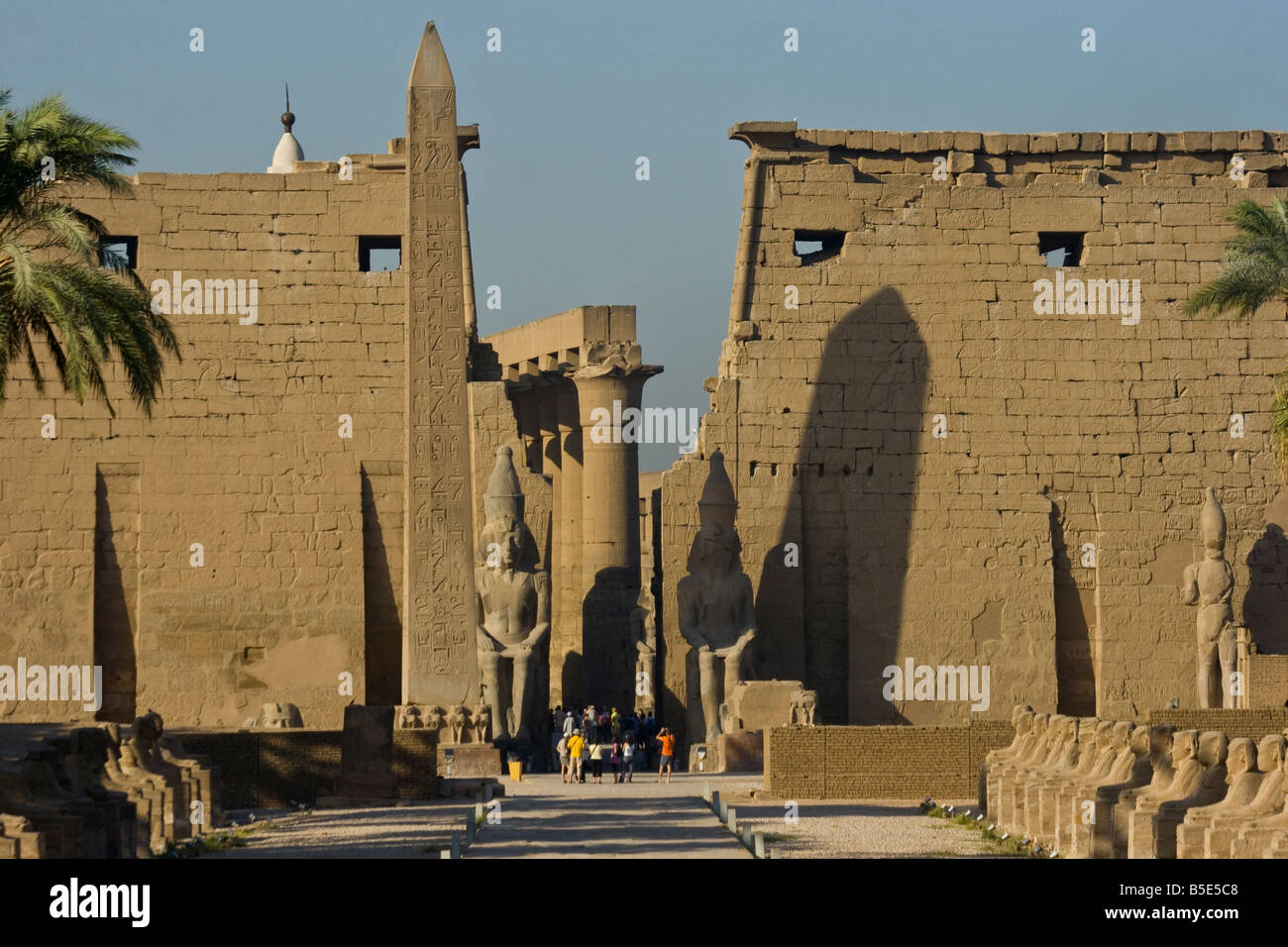 Tempio di Luxor in Egitto Luxor Foto Stock