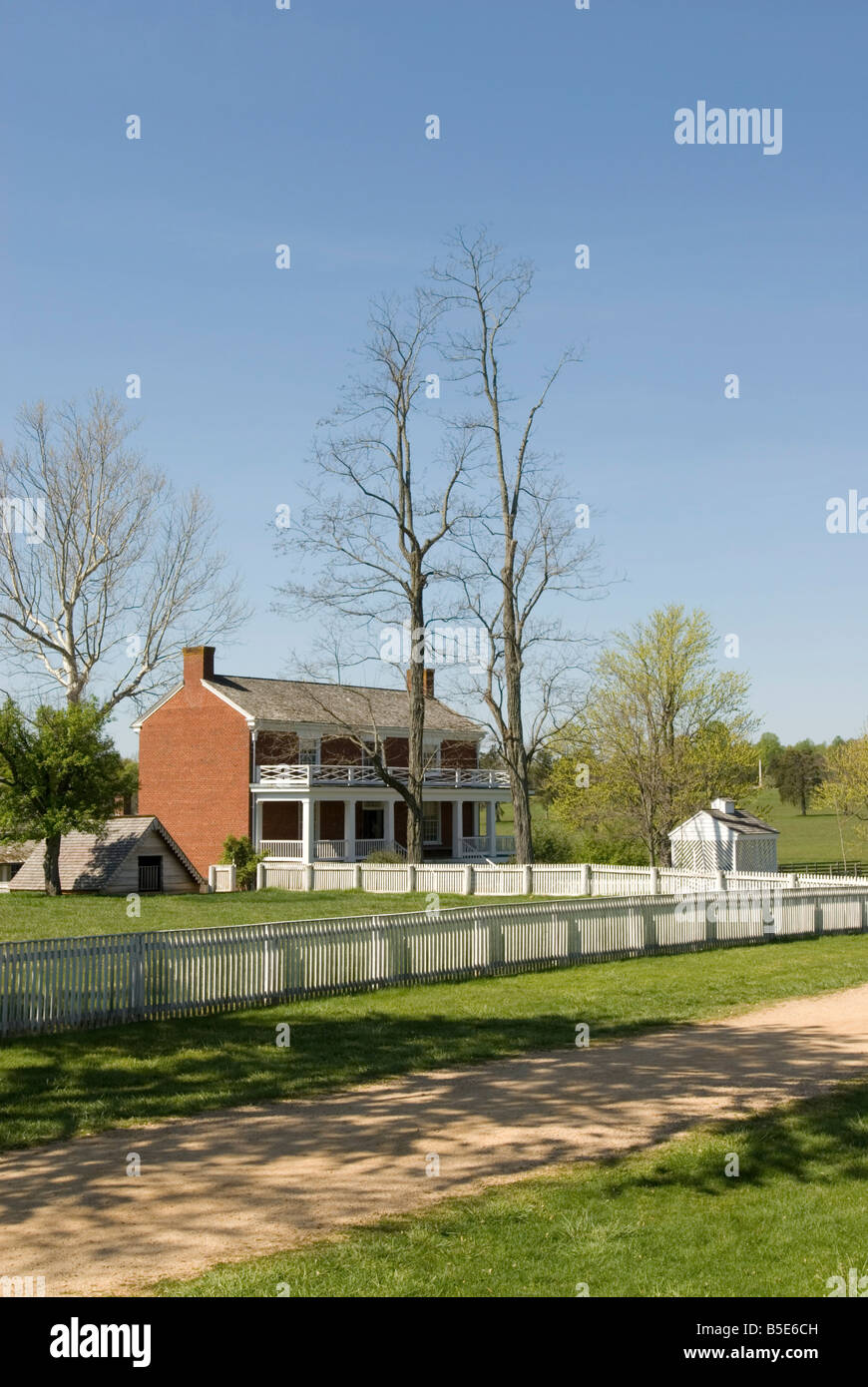 McLean House, il Tribunale di Appomattox, Virginia, Stati Uniti d'America, America del Nord Foto Stock
