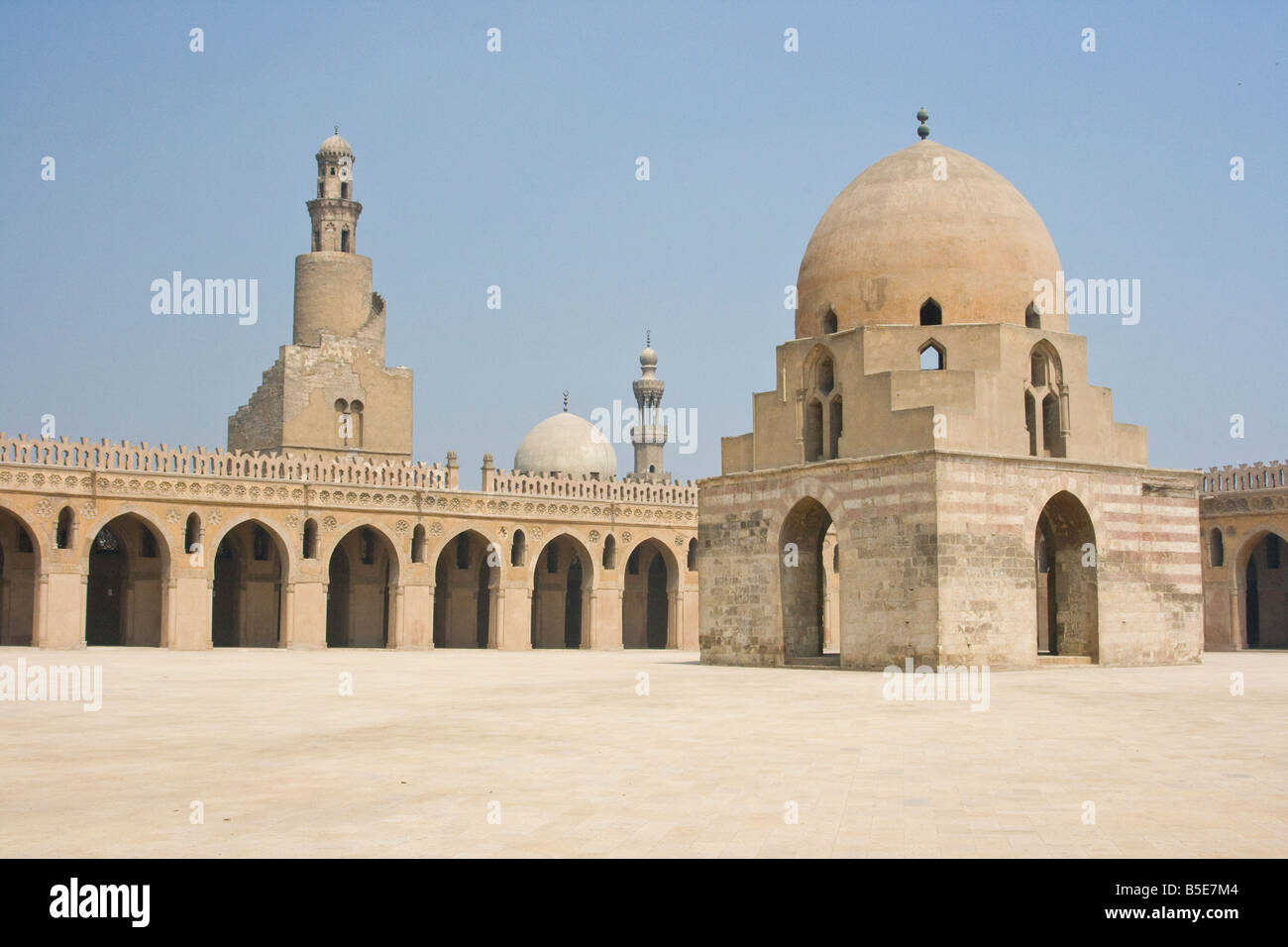 Ibn Tulun Mosque in Cairo Egpyt Foto Stock