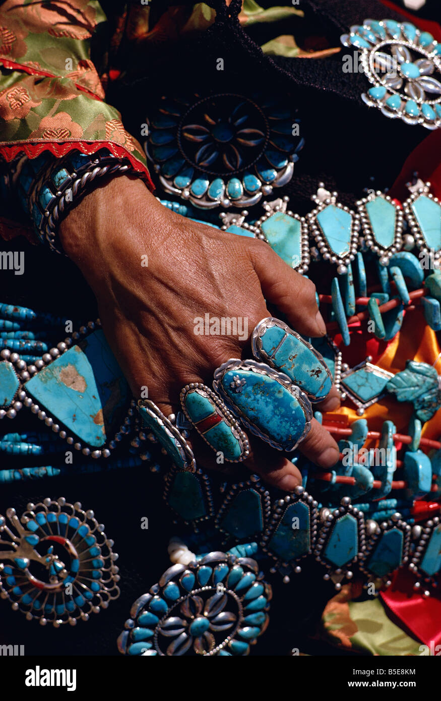 Zuni gioielli indiani, Nuovo Messico, USA, America del Nord Foto stock -  Alamy